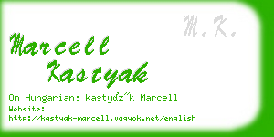 marcell kastyak business card